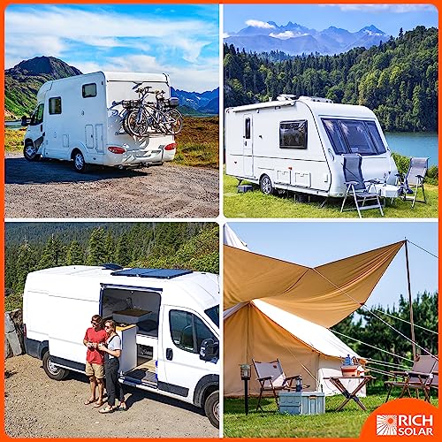 Rich Solar 100 Watt 12 Volt Portable Solar Panel All Black (100W Black Premium) #TOP7