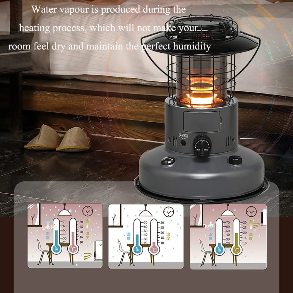 Camino Elettrico, Potenza Termica 2,5 KW, capacità Serbatoio Carburante 4,9 L Easy-t - - Caminetti Stufa a Cherosene, Utilizzare bruciatore Stufa a Cherosene Campeggio/Patio/terrazza/casa