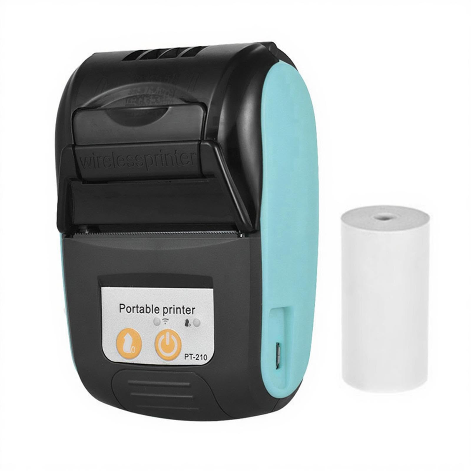 Pt-210 Tragbarer Thermodrucker, 58mm Belegdrucker Bondrucker Mini-Handdrucker für Einzelhandelsgeschäfte, Restaurants, Fabriken, Logistik