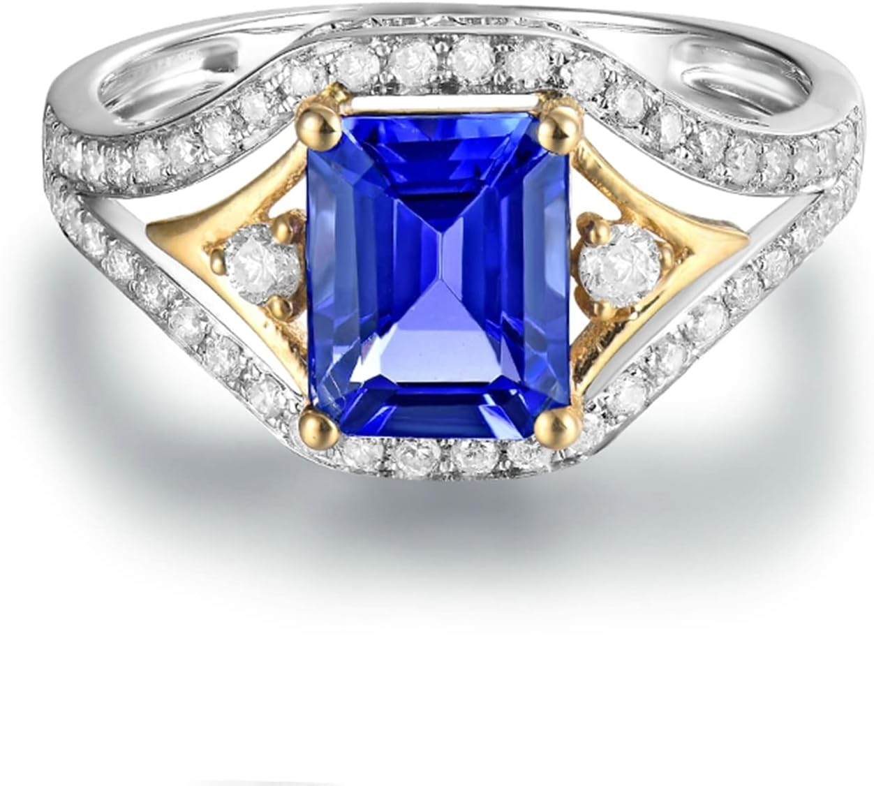 14K White Gold Ring Dainty, Jewelry Rings Wedding Simple Elegant Style Rings Promise Gifts for Women