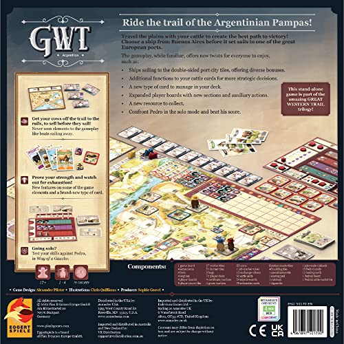 Great Western Trail 2nd Edition Argentina juego de mesa miniatura 3