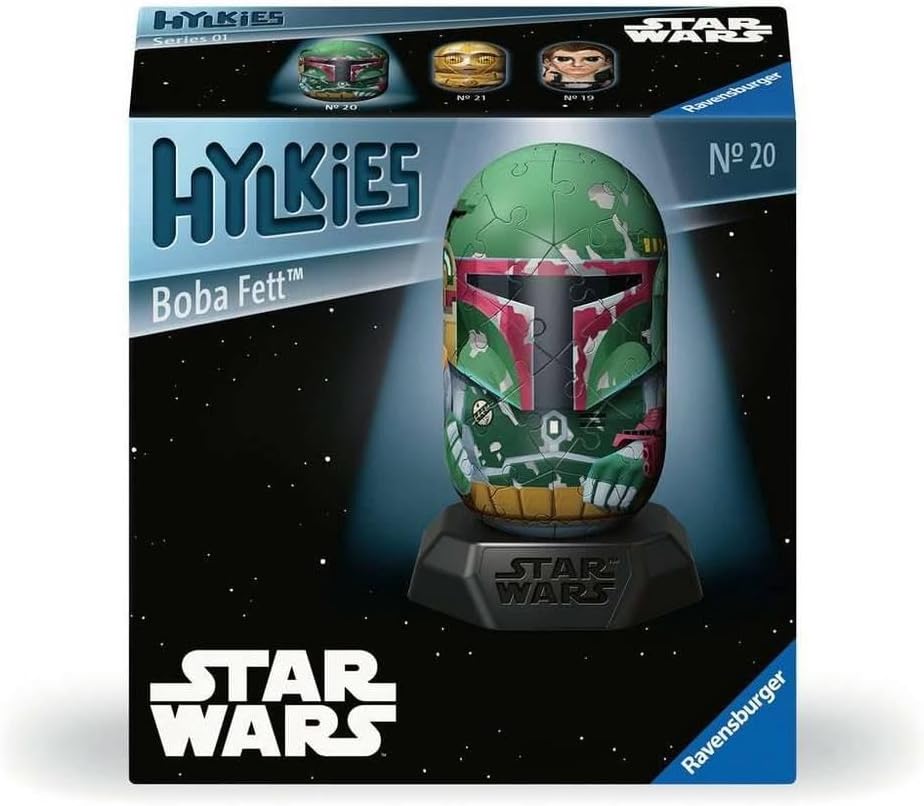 Ravensburger Hylkies: Star Wars Collectible Figures to Assemble Yourself - Figure #20 - Boba Fett - Build, Fall in Love, Collect - Mini Figures for Fans of Star Wars