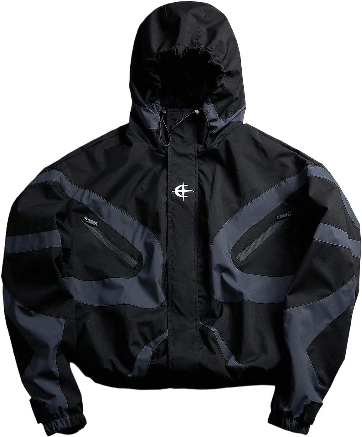 Men's Streetwear Bomber Jacket Modern Outdoor Lightweight Windbreaker Utility Jacket With Pokets Full Zip