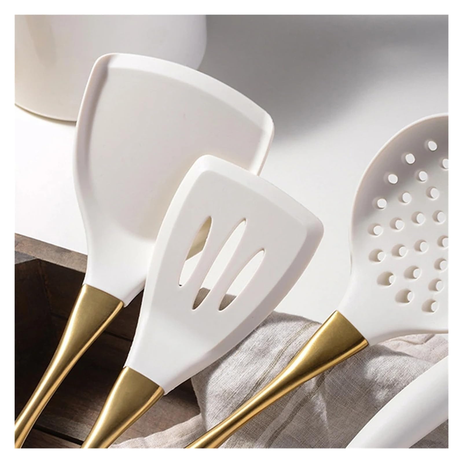 Generico Utensili da Cucina, Utensili da Cucina in Silicone con spatola for Paletta for scolapasta(8pcs)