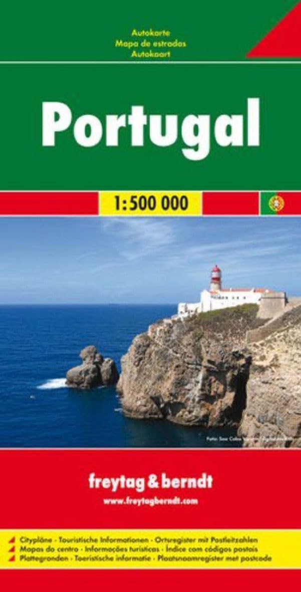Portugal f&b (+r): Wegenkaart 1:500 000: Wegenkaart Schaal 1 : 500.000 (F&B Wegenkaarten)