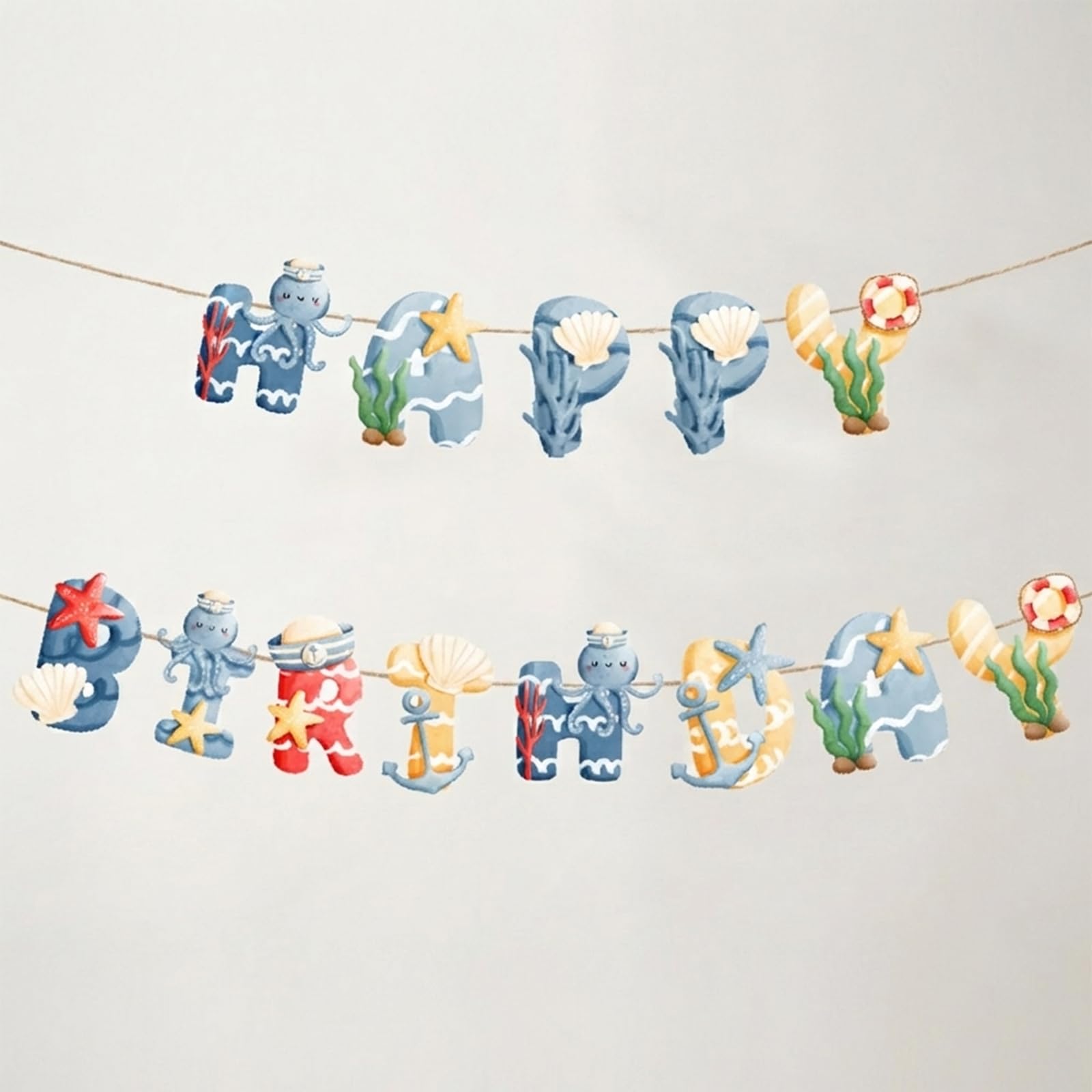 Multicolour Animal Theme Banner for Birthday Party (Multicolor Octopus) — image 1