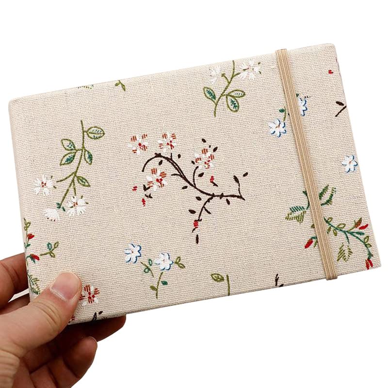 Album photo 10x15 cm en tissu avec 100 pochettes pour souvenirs de famille