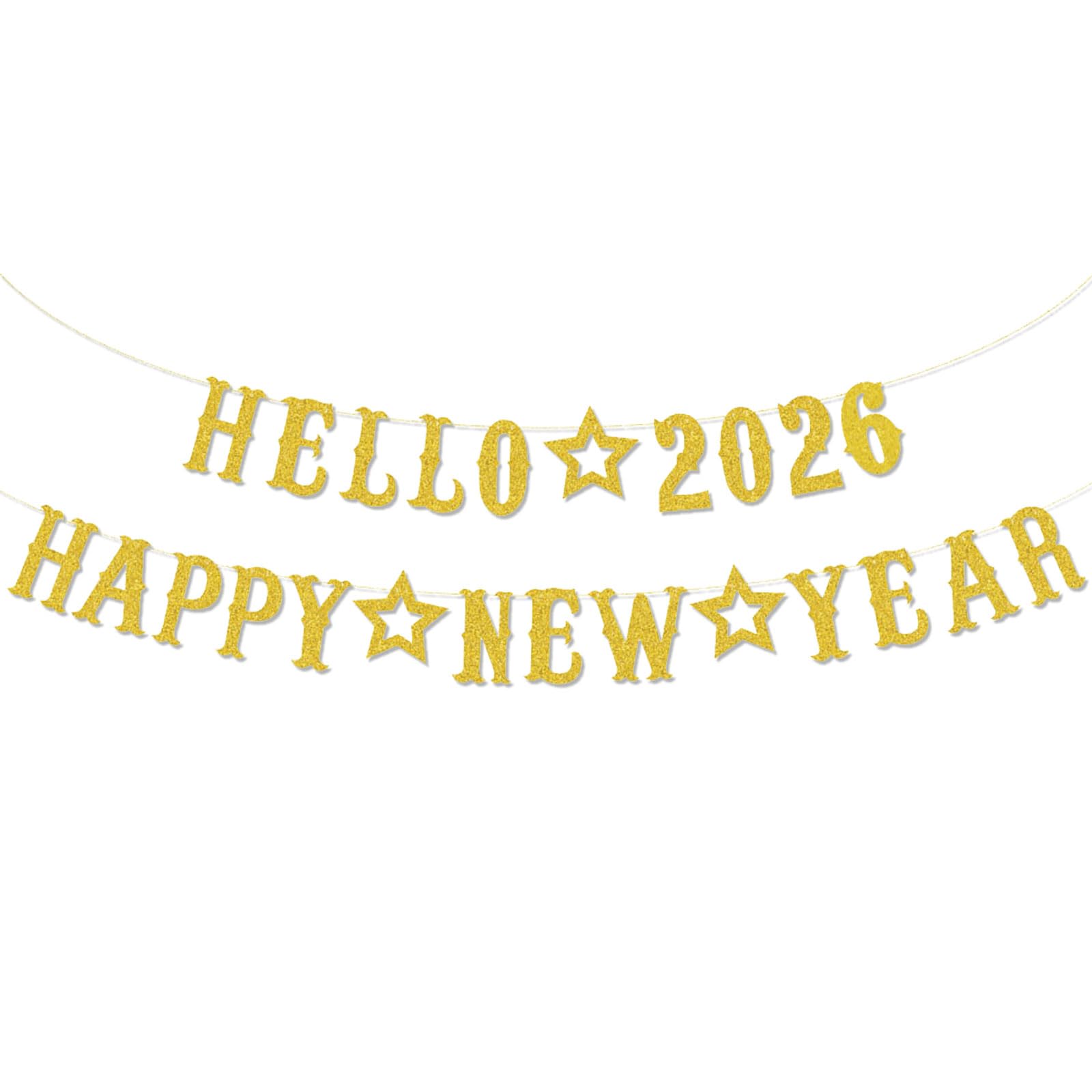 Happy New Year Banner for New Years Eve Decorations 2026,Eve Backdrop with 2026 Sign Hanging Accessories for Party Supplies and Photo Booth Props,Nye Bunting for Party Hanging Oranment