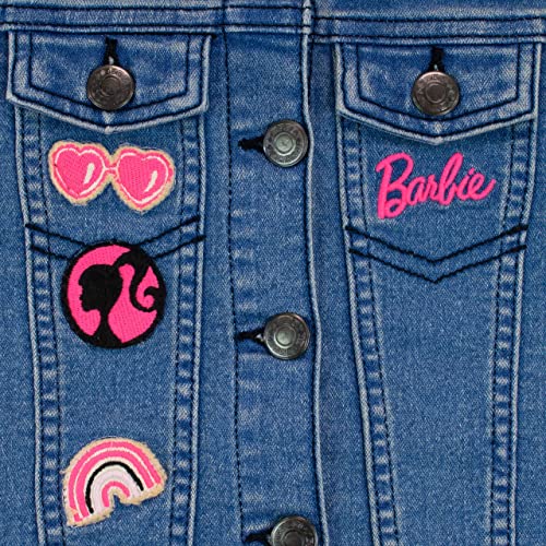 Barbie Girls Embroidered Jean Jacket Outerwear For Kids Blue 10 #TOP1