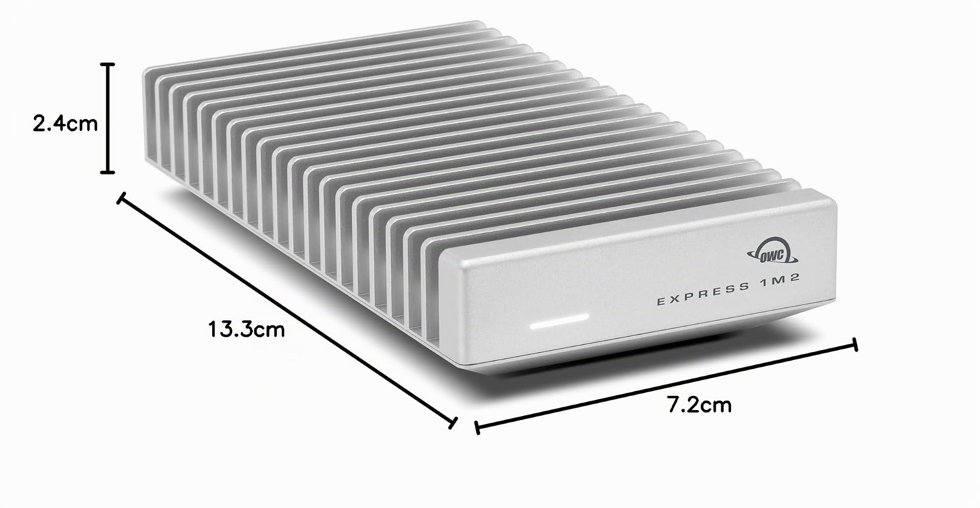 OWC 0TB Express 1M2 USB4 (80 GB/s) con alimentación por Bus NVMe SSD External Storage Solution (Solo Carcasa)