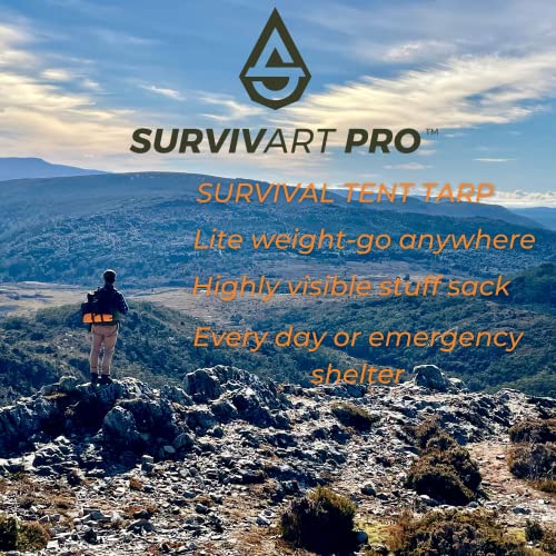 SURVIVART PRO, Water Collect, Survival-Tent-tarp, Non Toxic Ultralight Hammock-rain-Fly, Emergency shelter Tent… - Image 8