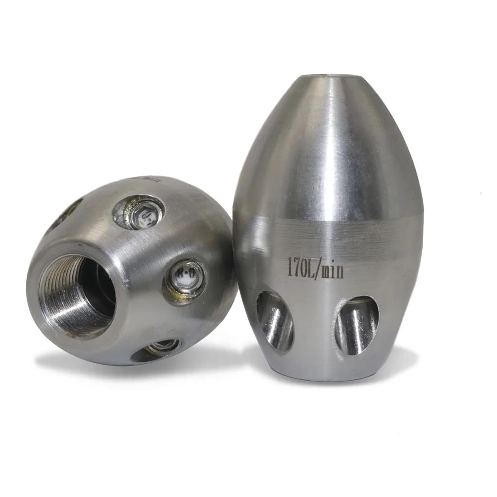 Boquilla de rosca interna 3/8, limpieza de alta presión, orificio cerámico, 100-300bar, 40-170l/min(80L Front 1 Rear 6)
