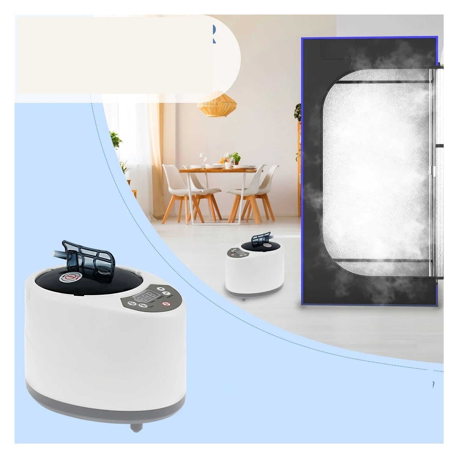 Generator pary do sauny, urządzenie do fumigacji, duża pojemność, przenośne, do sauny, namiotu spa, terapii ciała