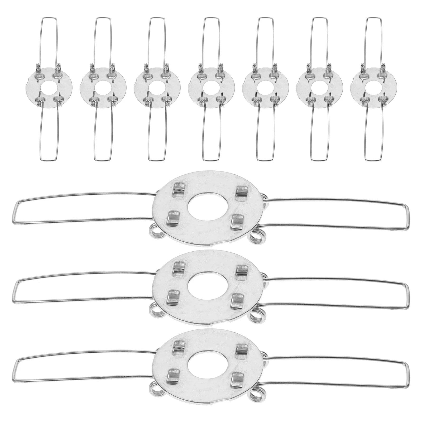Hzomif One Color Recessed Light Spring Clips 60 Pcs Lampshade Spring Clips Iron Lamp Cover Support Buckles 2 Fork Structure Suitable Lighting Accessories Shades