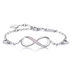 Descubre la mejor manicura y pedicura de LugoPulsa aqui 👈🏼 y pide cita Billie-Bijoux-Pulsera-de-plata-esterlina-Mujer-Simbolo-Amor-Infinito-Brazalete-de-mujer-ajustable-regalo-ideal-el-dia-de