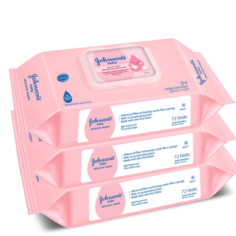 Johnson's Baby Wet Wipes | 216 Wipes | Alcohol & Soap Free | Prevents Rashes & Redness | with 3X Moisturising Lotion | As Mild as Pure Water | Enriched with Glycerin |-image-18