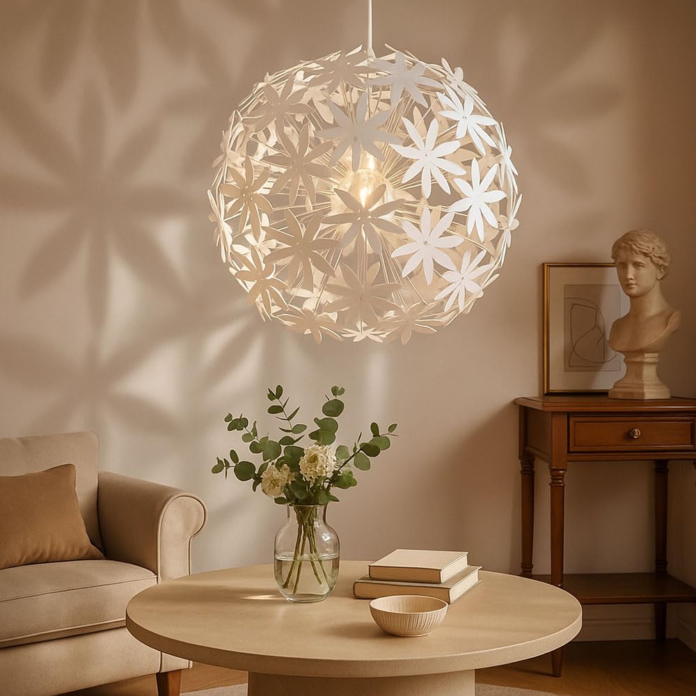 Pendel Leuchte Beleuchtung Hänge Lampe Blüten Strahler im Set inklusive LED Filament Leuchtmittel