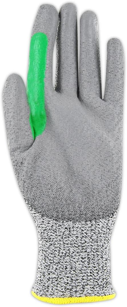 MAGID D-ROC ANSI A4 10-Gauge Hyperon PU Palm Coated Work Gloves, 1 Pair, Size 10/XL, GPD534RT