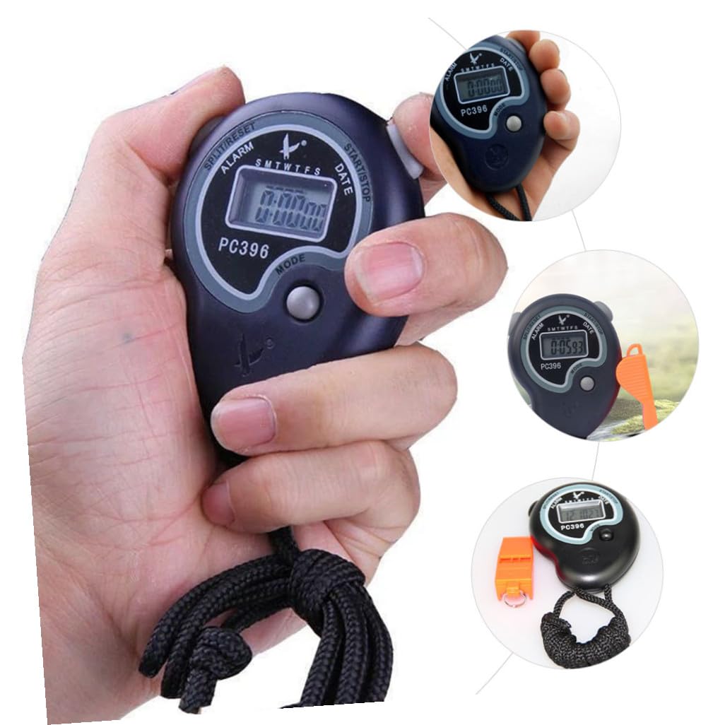 ibasenice 3 Set Cronometro con Stopwatch Elettronico per Sport Multi e Allerta Accessorio Sportivo per Allenatori