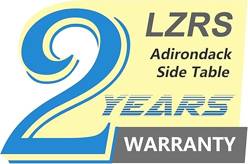 Miniatura 7 de LZRS Mesa auxiliar cuadrada doble Adirondack para exteriores, mesas auxiliares de madera de polietileno para patio, patio, piscina, compañero