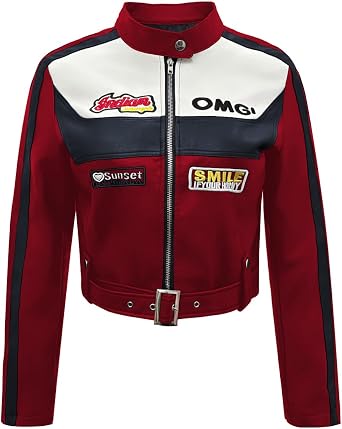 Womens Oversized Leather Jackets Faux Suede Fall Fashion Motorcycle Coats Winter Outfits Clothes Y2k Tops
