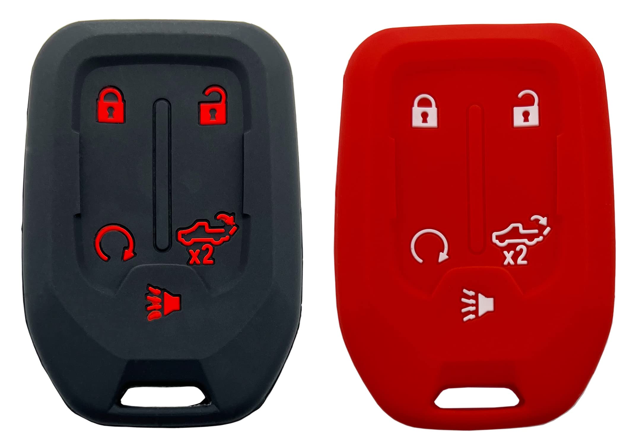 Smart Key Fob Cover Case Fit for 2019 2020 2021 2022 Chevrolet Chevy Silverado and GMC Sierra 1500