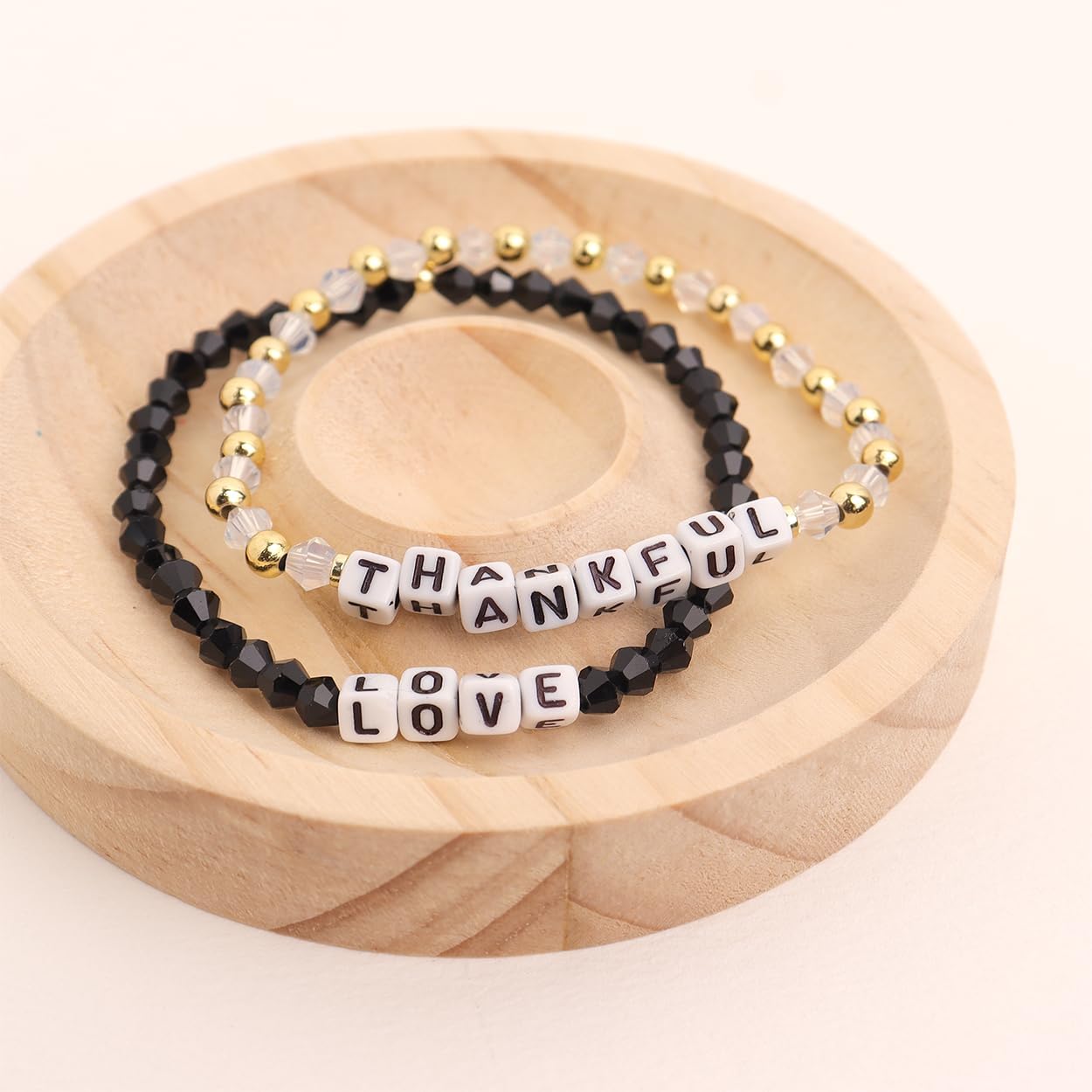 Gold beaded Pearl Heart Bracelets for Women, Cute Handmade Stackable Boho Beads Ball Friendship stretch Bracelet Summer Beach Jewelry Gift - Image 4