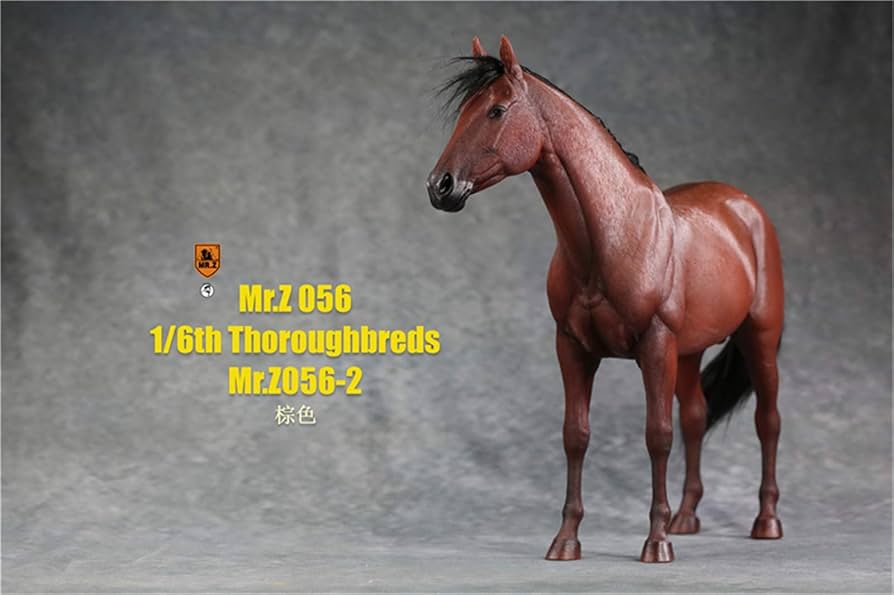 競馬 フィギュア Amazon | Mr.Z 1/6 サイズ 馬 ホース サラブレッド 競走馬