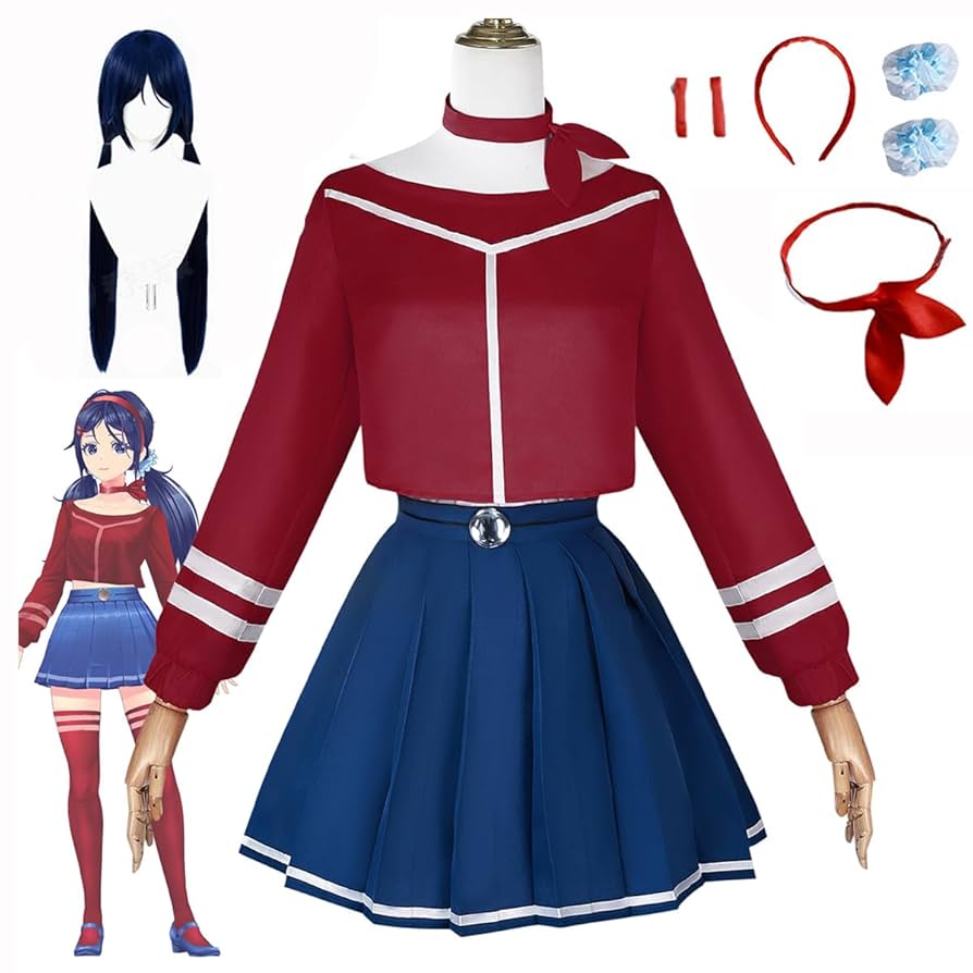 ミサイド 狂ったミタ カートリッジ付き　コスプレ ウィッグ MiSide 五次元 MiSide：ミサイド コスプレ ミタ ウィッグ