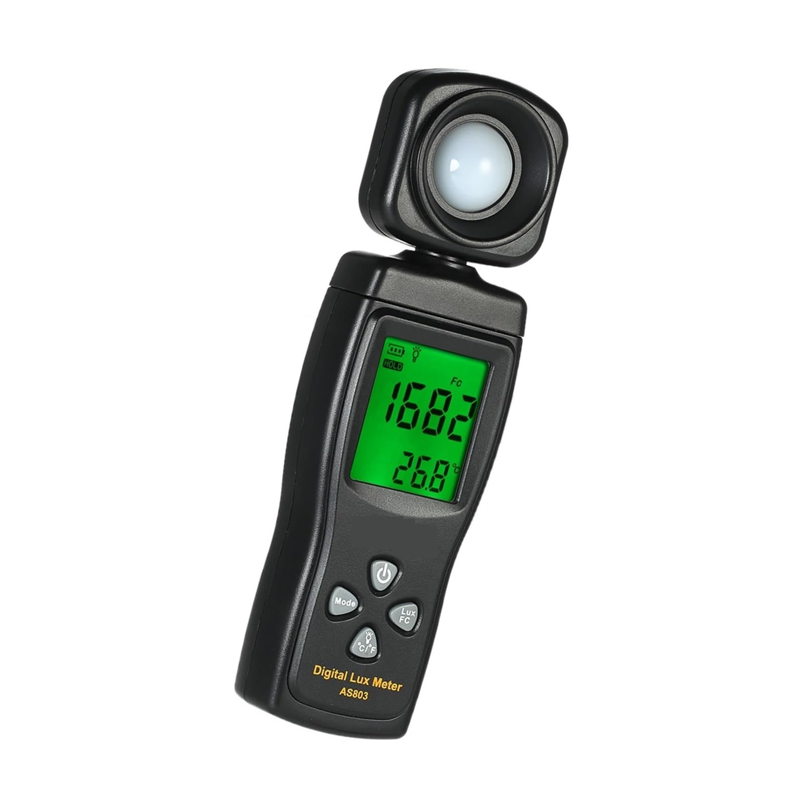 Digital Light Meter, Mini Digital Lux Meter LCD Display Handheld Illuminometer Luminometer Photometer Luxmeter Light Meter 0-200000 Lux