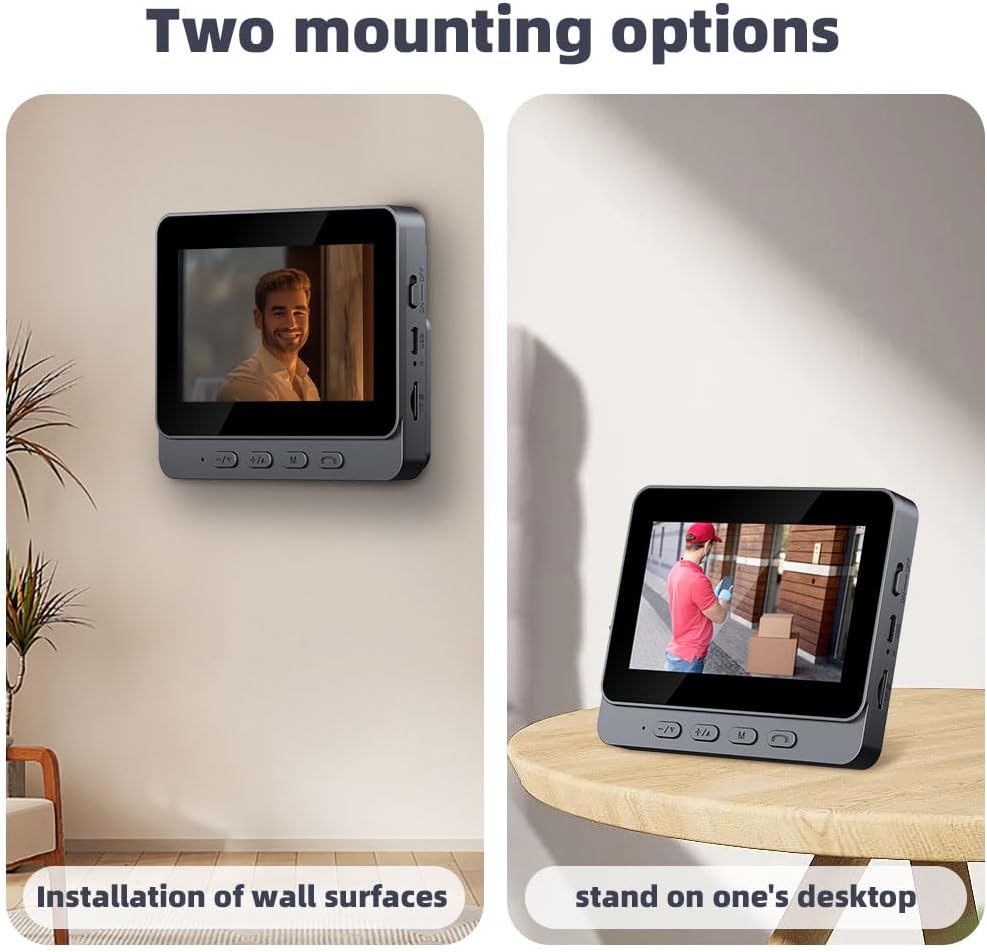 Ablink Doorbell Camera Wireless, Night Vision,4.3-inch IPS Display Video Doorbell with Camera, No Subscription, No APP and WiFi Required, Low Power Consumption,Two-Way intercom, Easy to Install