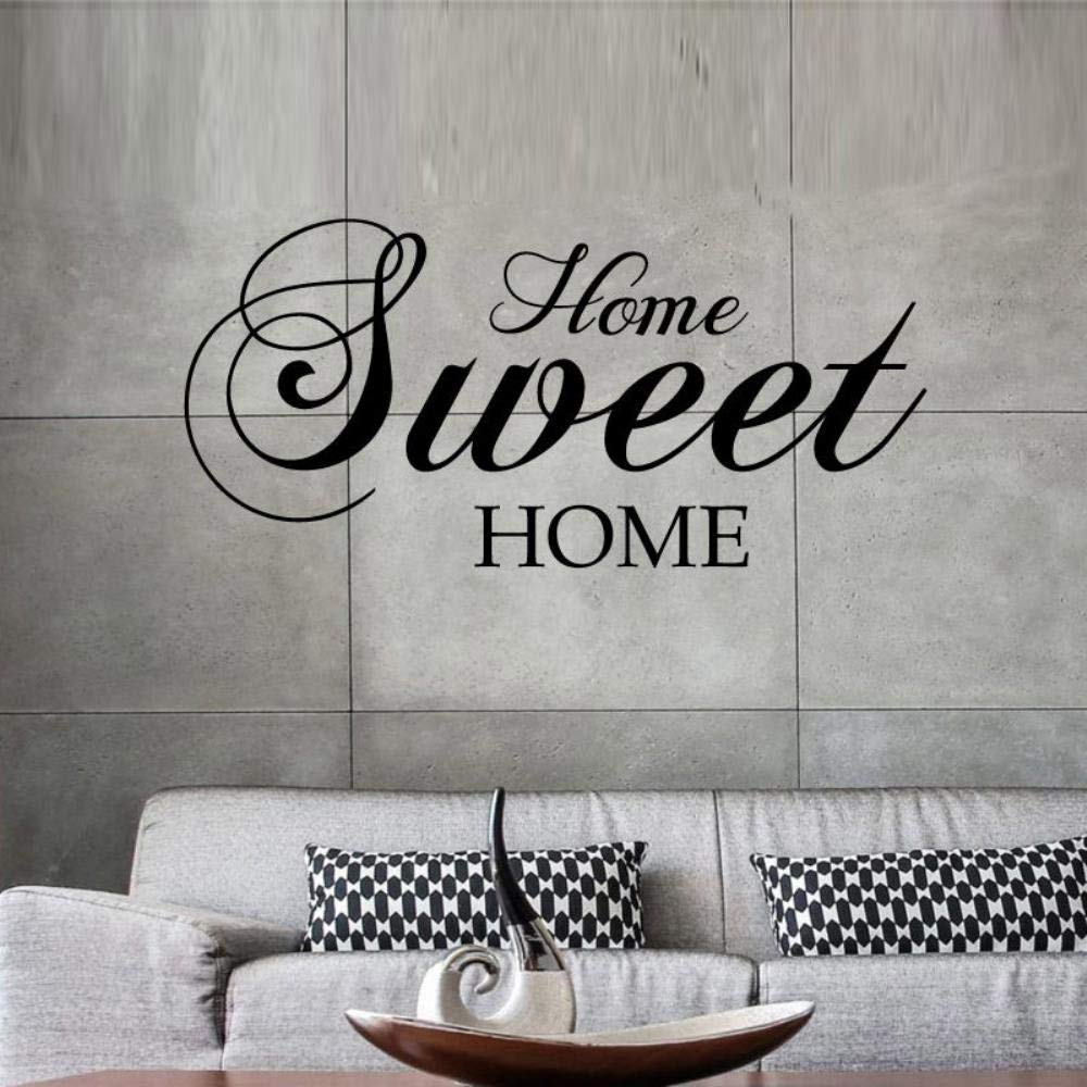 Wall Quotes & Sayings Décor Decals, Stickers & Vinyl Art "Home Sweet Home" Vinyl Wall Decal - Removable Quote Art Sticker, High Quality Wall Quote Decal 3 thumbnail image