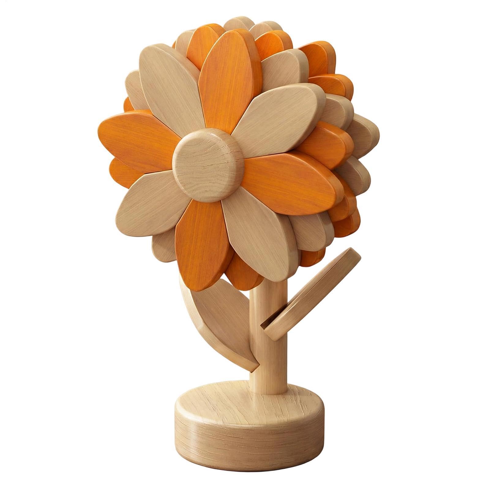 Salvamanteles de madera plegable en forma de girasol para ollas y sartenes calientes en cocina