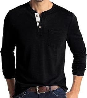 Ansenesna Mens Casual Shirts Notch V Neck Blouses Gym Fit Short Sleeve T-Shirts Classic Plaid Shirt Cotton Linen Henley Shirt Casual Work T Shirts