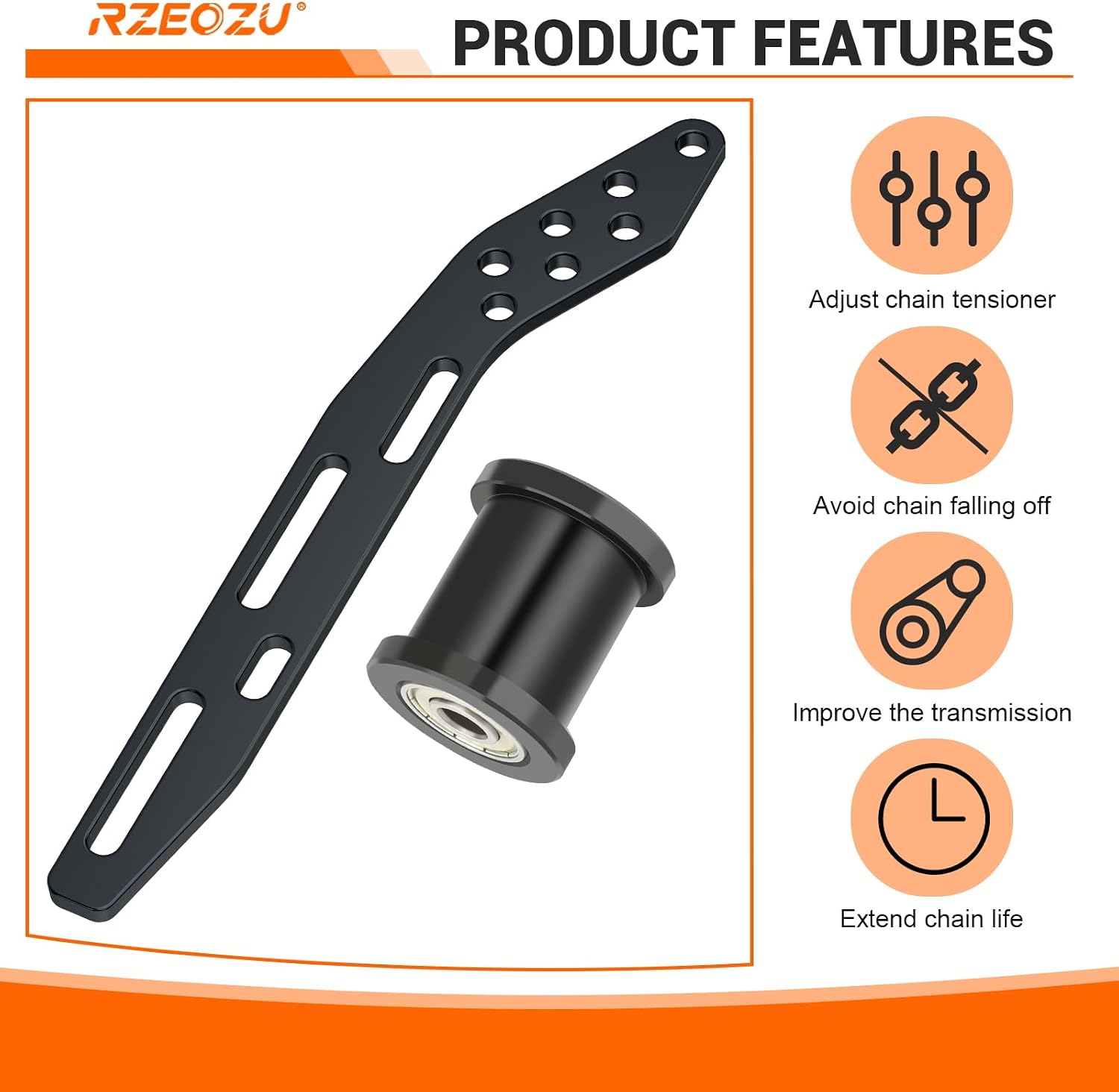 Universal Mini Bike Chain Tensioner Adjuster Bracket Compatible with Predator 212cc 79cc 224cc 196cc GX160 Engine Coleman CT200U CT200U-EX BT200X CT100U Baja DB30 Mega Moto 80cc Minibike Parts