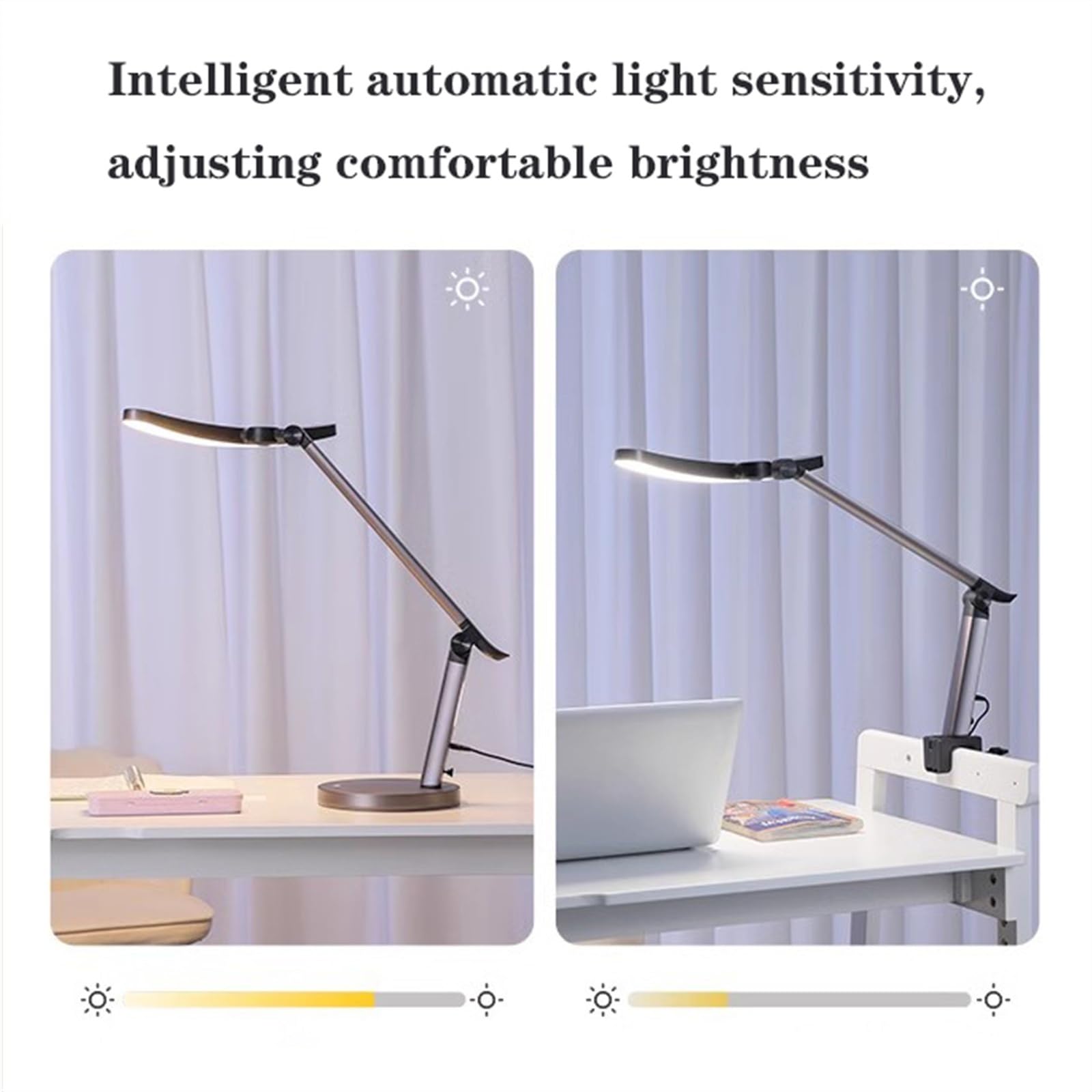 Lampa biurkowa LED, inteligentna ściemniana lampa chroniąca oczy, ściemniana jasność, sterowanie dotykowe 21 W, timer 45 minut, zastosowanie do czytania stołu warsztatowego, lampka nocna