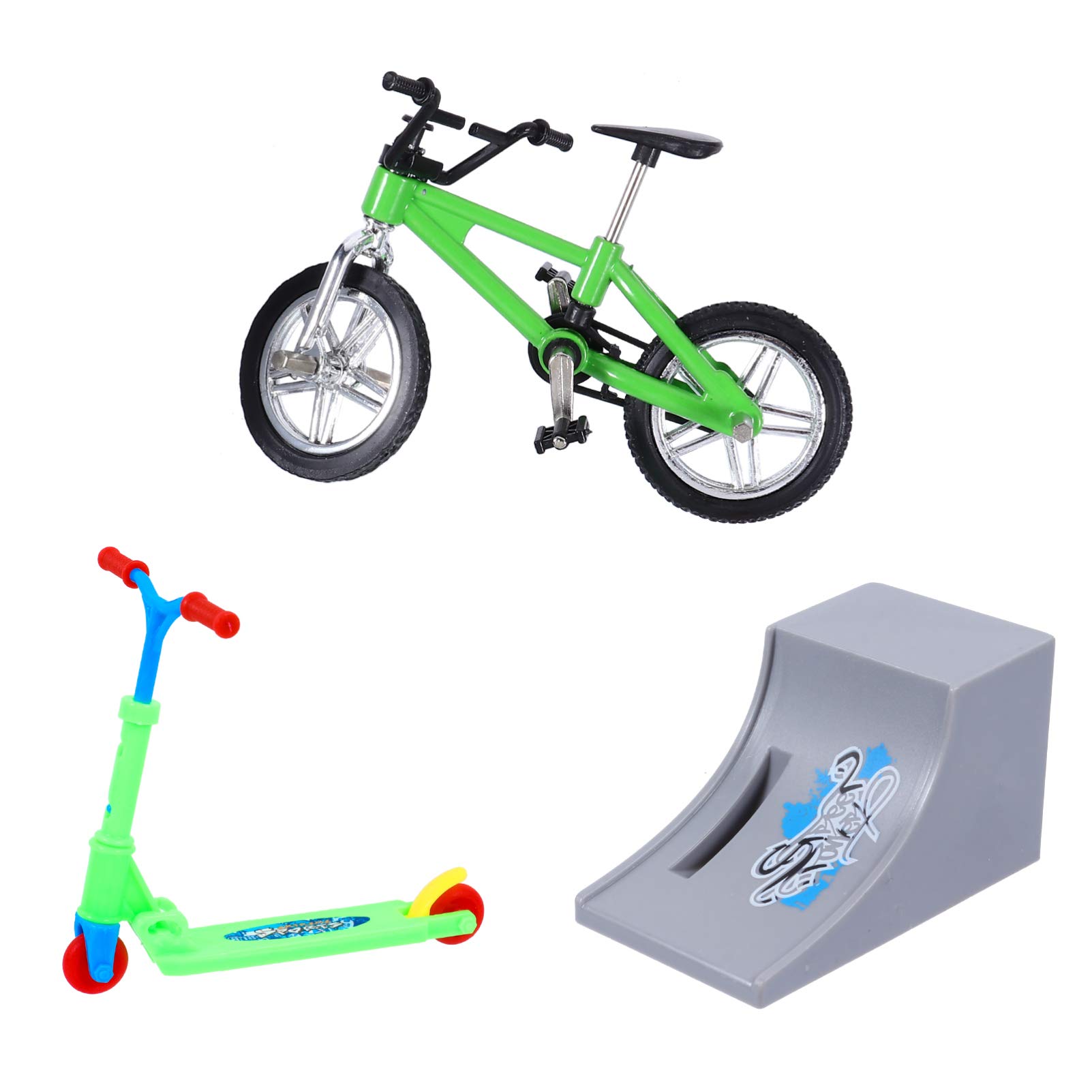 FELTECHELECTR Aluminum Alloy Plastic Material Mini Finger Toys DIY Bike Desk Toys Finger Scooter