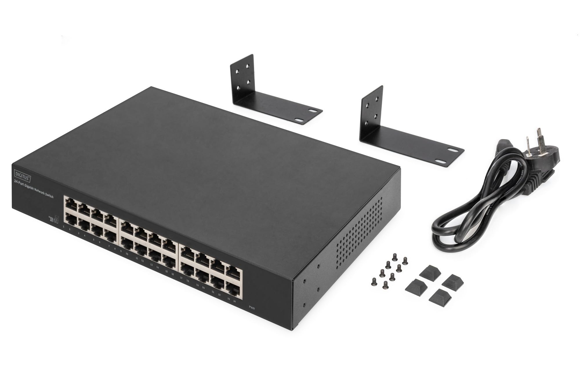 Digitus 24-Port Gigabit Switch, 19 Zoll, Unmanaged (dN-80113-2)