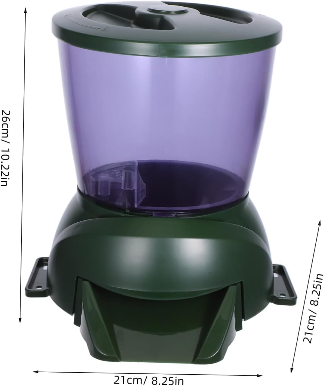 Kisangel Automatic Fish Feeder LCD Display Programmable Timer for Aquarium and Capacity for Vacation and Daily Feeding No Battery Included