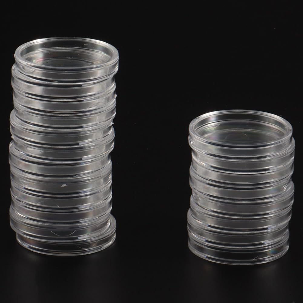 17/20/25/27/30mm Portamonete 400 Pezzi Capsule con Guarnizione in Schiuma, per Monete Professionale per Collezione di Monete