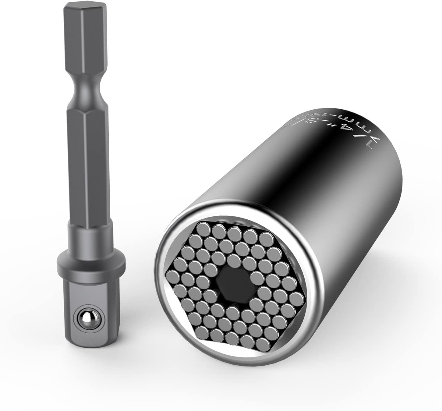 Nurven Universal Socket 1/4"-3/4" (7mm to 19mm) Ratchet Universal Super Grip Socket Set with Multi-Function Power Drill Adapte Super Universal Socket Grip Cool Stuff Gadgets for Men, Fixed Square and Hex end (B0B1F2TVWT) Amazon Price History, Amazon Price Tracker