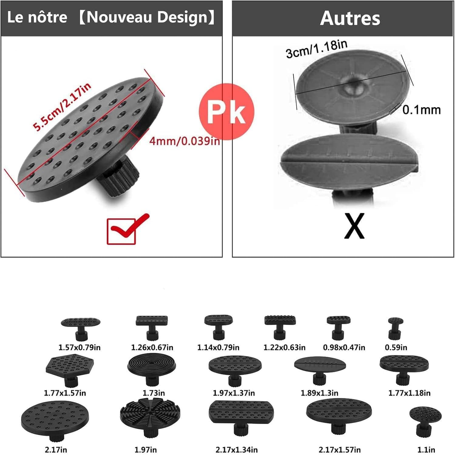 Manelord Car Ventouse Carrosserie et Debosselage Carrosserie, Marteau Carrossier, Auto Kit Debosselage sans Peinture