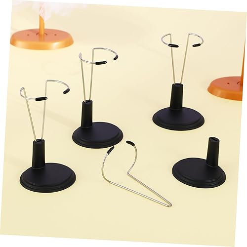 Miniatura 8 de STOBOK Soporte para muñecas, 4 piezas de 5.9 in, soporte de almacenamiento de muñecas, soporte de exhibición portátil para muñecas, accesorios para