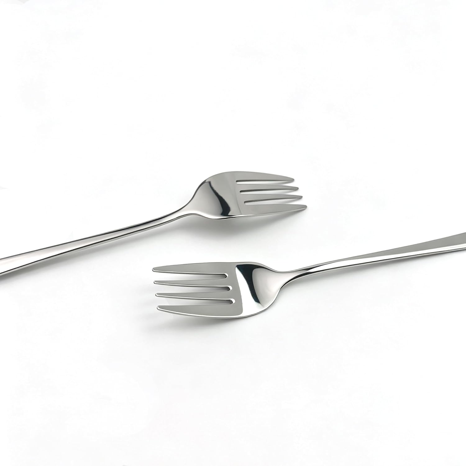 6-Piece 304 Stainless Steel Dinner Forks, 7.28", Dishwasher Safe