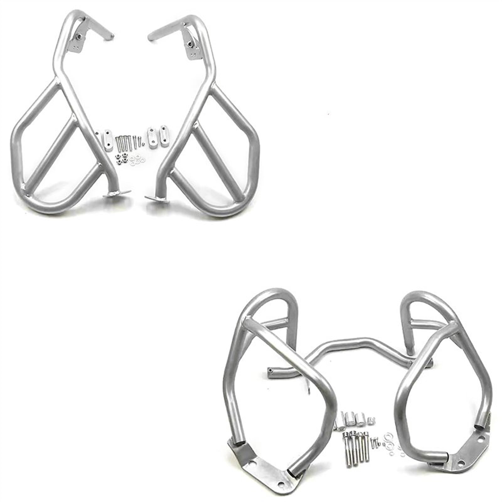 BeNsil Protector de Motor para B&MW R1200GS R 1200 GS R1200 GS 2004-2012 Accesorios para Motocicleta Protector De Motor Barra Parachoques De Carretera Protector De Parachoques (Color : Silver-1 Set)