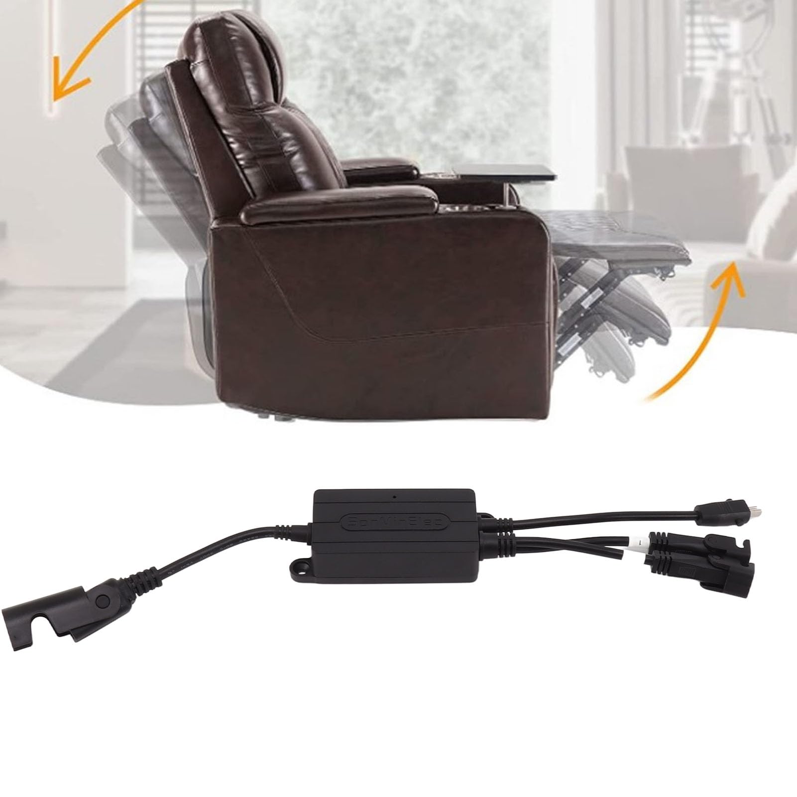 Sillón Reclinable Inalámbrico con Control Manual, Sillón Reclinable de un Motor, Controlador Inalámbrico, sofá Eléctrico, Mando a Distancia para Sala de Estar
