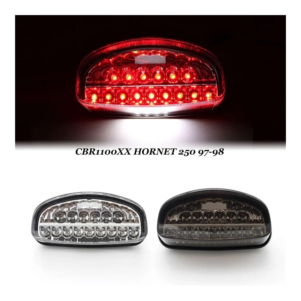 Fanale Posteriore Moto Per Ho&nda CBR1100XX HORNET 250 1997-1998 HORNET 600 1998-2003 Moto LED indicatori di direzione posteriori fanali posteriori stop lampade integrate
