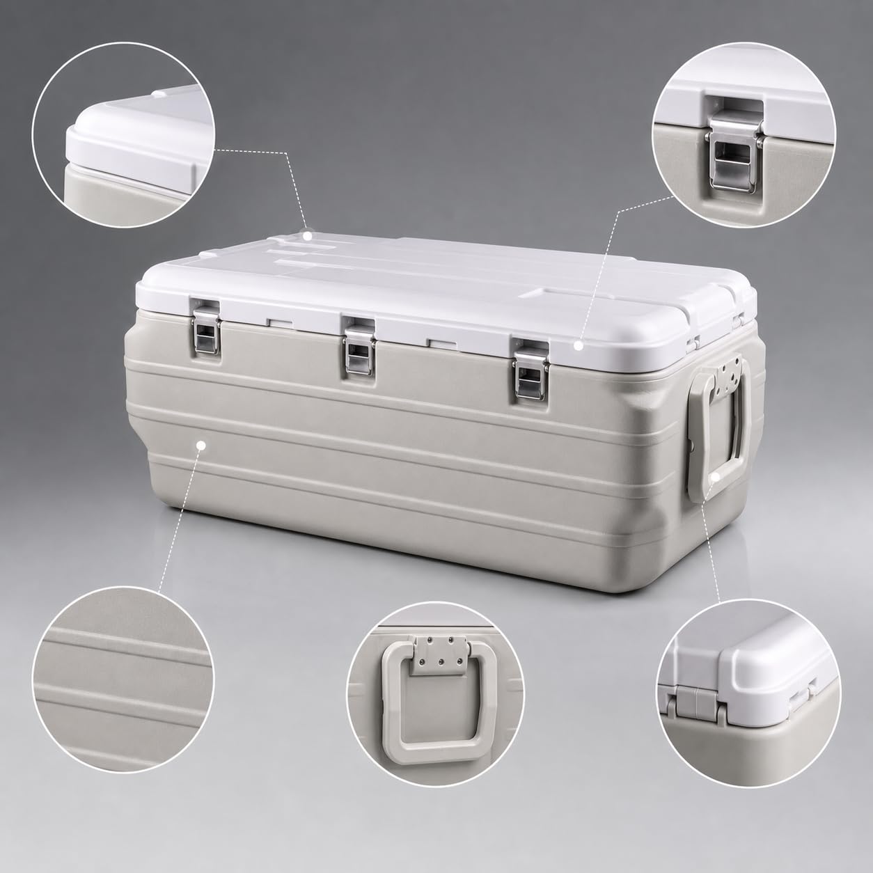 Kühltasche Groß 95L, Kühlbox Groß 110L, Box 170L mit Rollen, Isolierbox für Camping