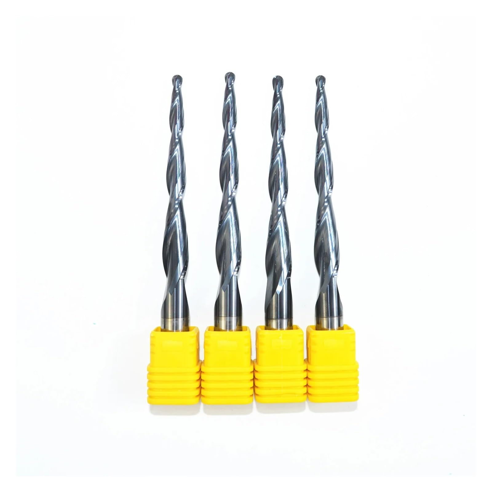 cuchilla con cabeza de bola cónica, D10*R2*70*110L, Fresa de extremo de carburo sólido, Broca enrutadora cónica esférica for carpintería, Fresado de punta esférica cónica de 2 filos(1 piece)