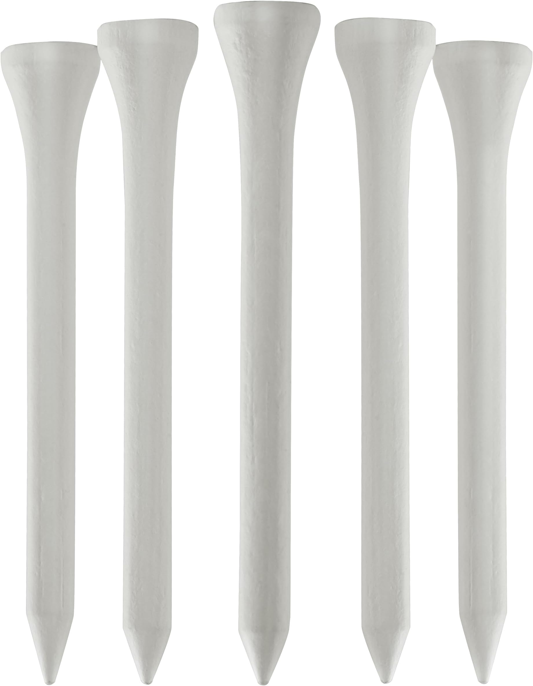 TH Golf 70mm 2 3/4" Premium White Bamboo Golf Tees Sustainable Eco Friendly Pack of 100